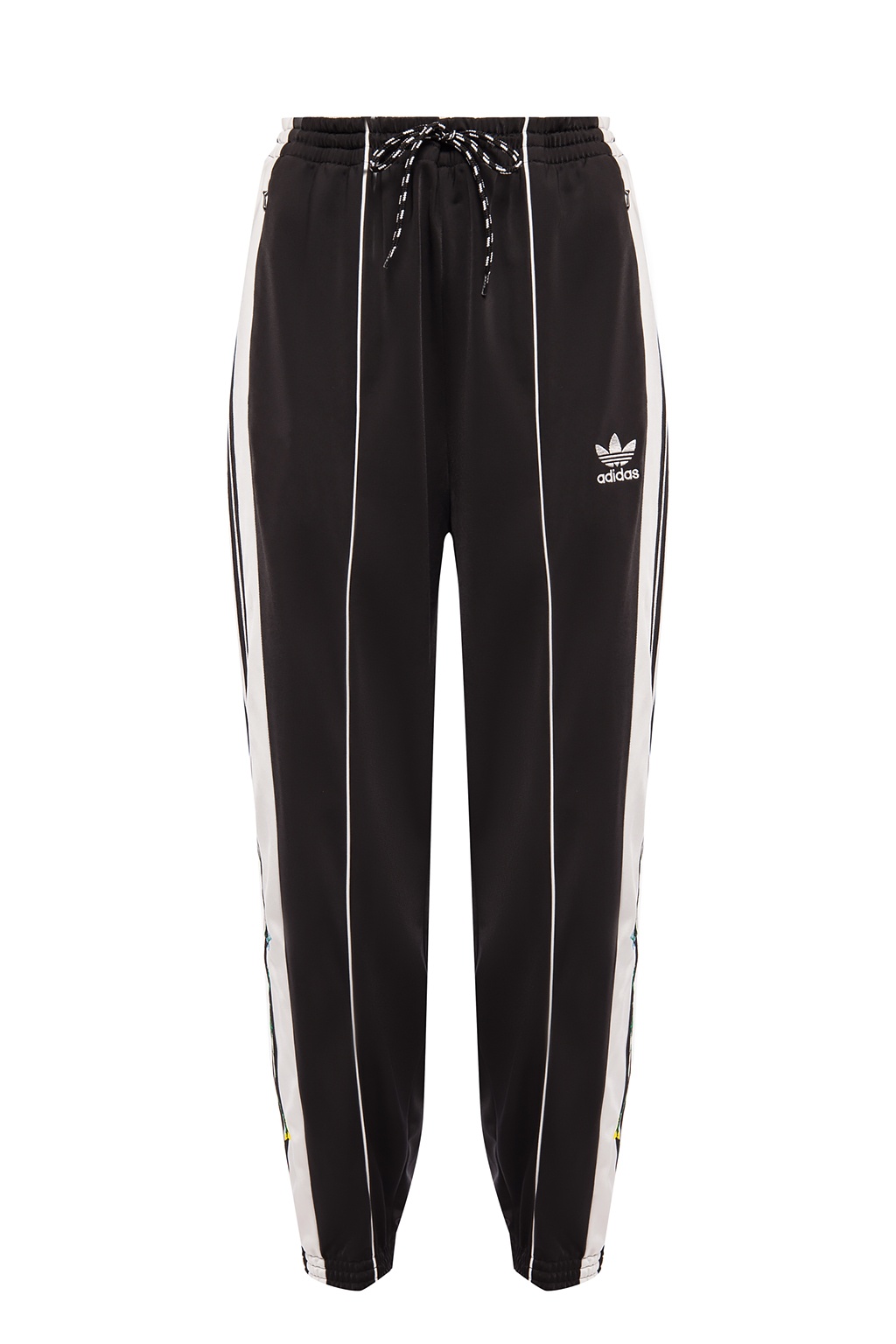 adidas Originals FLOWER PANTS - Tracksuit bottoms - black - Zalando.de