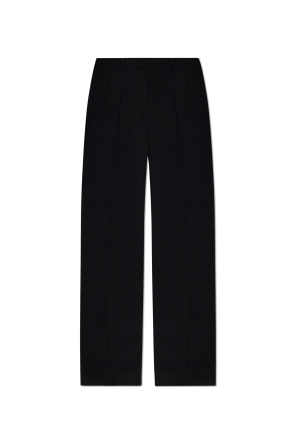 Trousers with stitching on the legs