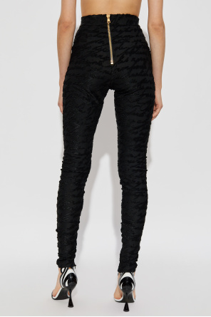 Balmain Leginsy z monogramem