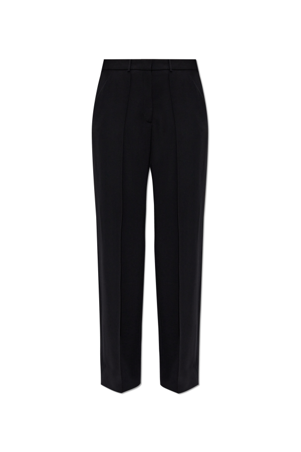 Balmain Woolen creased trousers