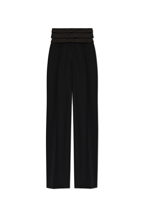 Wool trousers with stitching on the legs, zdjęcie 1 Wool trousers with stitching on the legs od Balmain