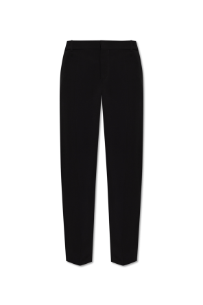 Creased trousers