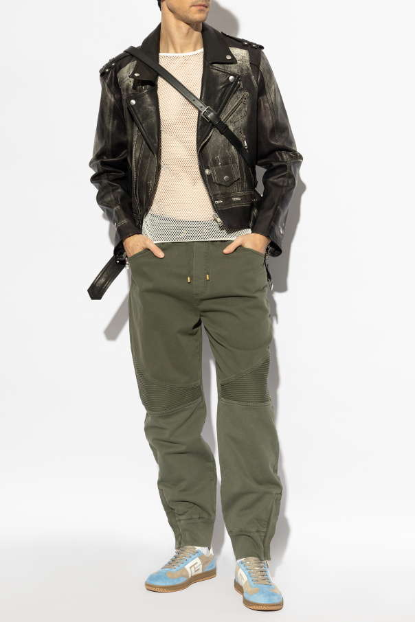 Balmain Trousers with appliqué