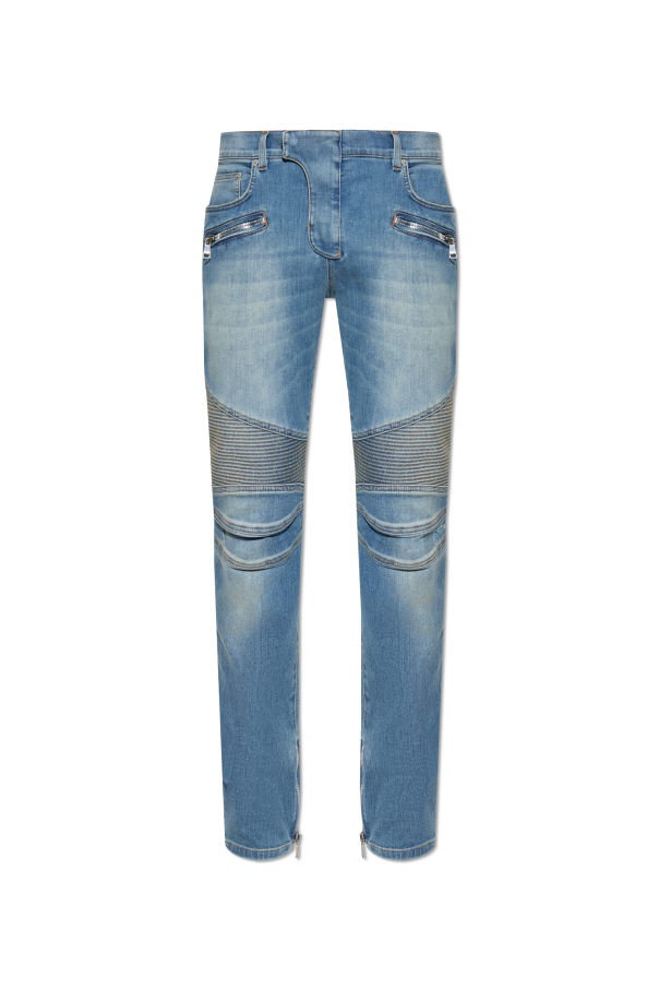 Jeans with sewn-in zippers in the legs, zdjęcie 1 Jeans with sewn-in zippers in the legs od Balmain