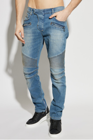 Balmain Jeans with sewn-in zippers in the legs