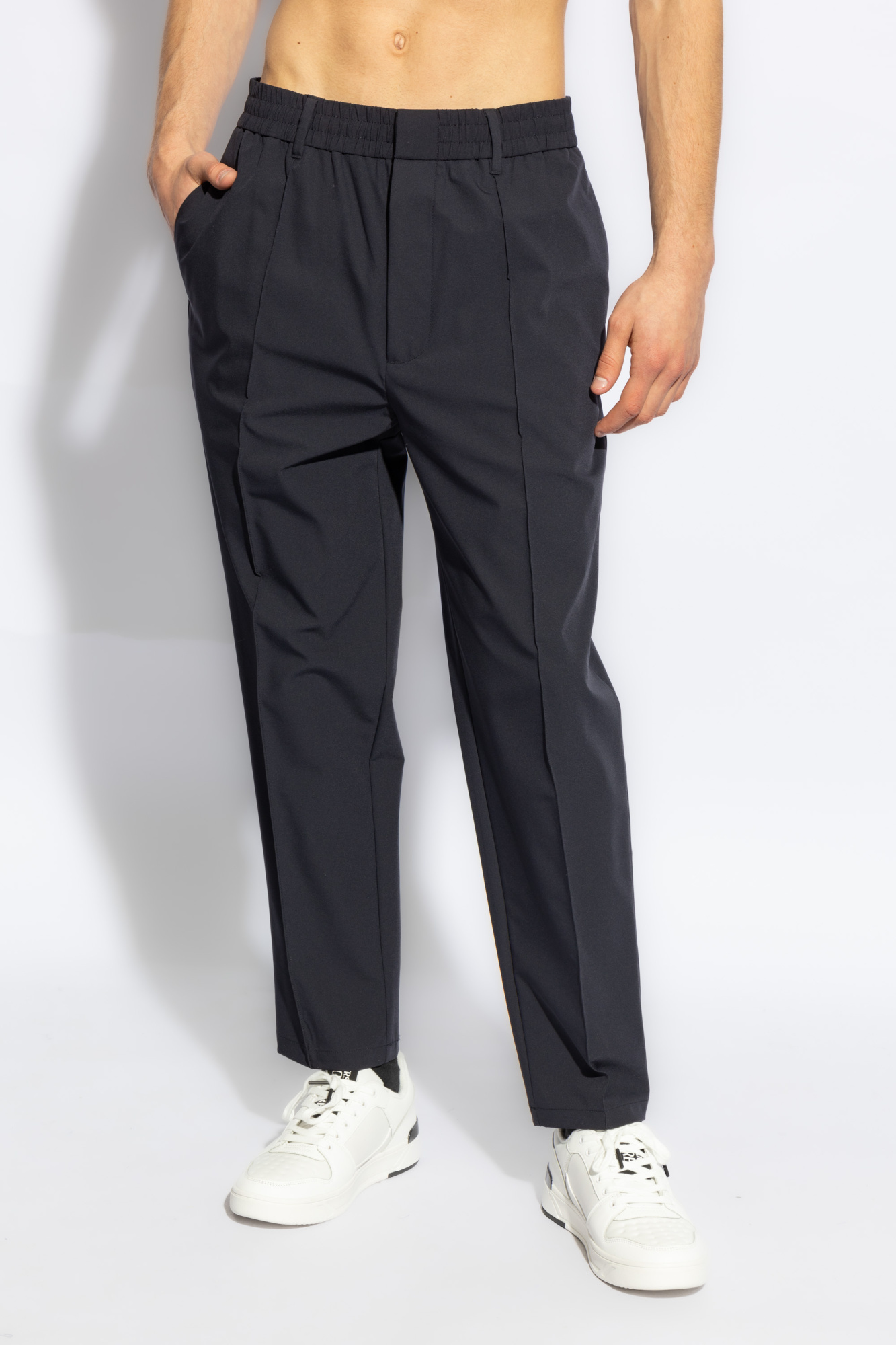 Emporio Armani Trousers with stitching on the legs | Men's Clothing ...