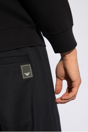 Emporio Armani Spodnie dresowe z naszywką z logo