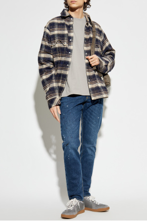 Jeans with decorative paint stains od Emporio Armani