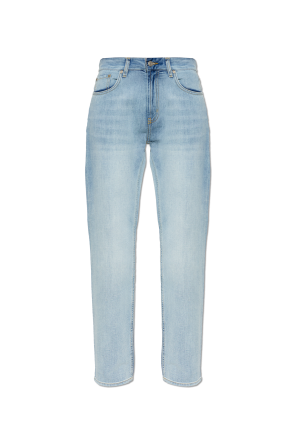 Jeans with a logo-shaped appliqué od Emporio Armani