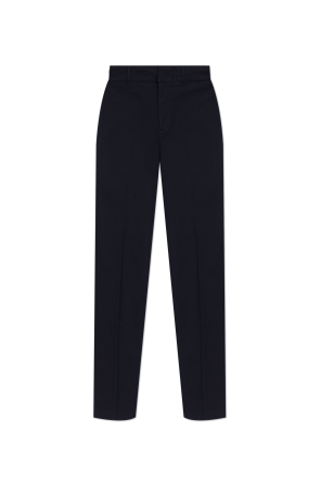 Creased trousers