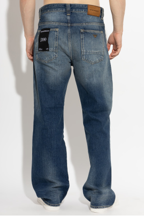 Emporio Armani Jeansy z efektem ‘vintage’