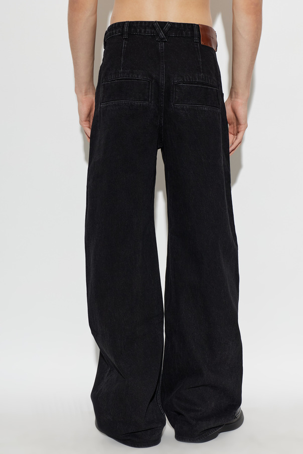 ENTIRE STUDIOS Black wide leg jeans