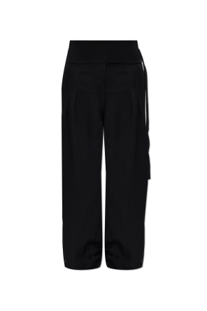 Trousers with side stripes