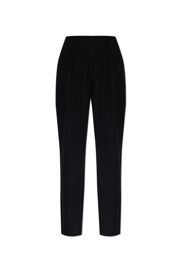 Herringbone pattern trousers od Emporio Armani