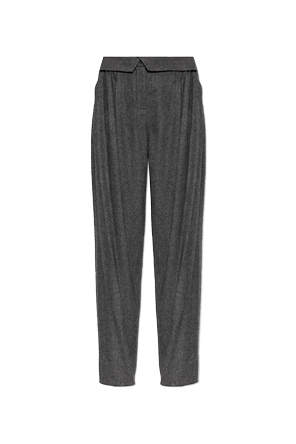 Trousers with Lurex thread