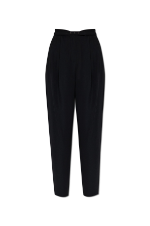 Trousers with belt