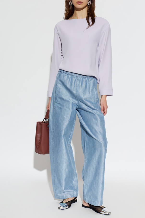 Emporio Armani Jeansy z wysokim stanem