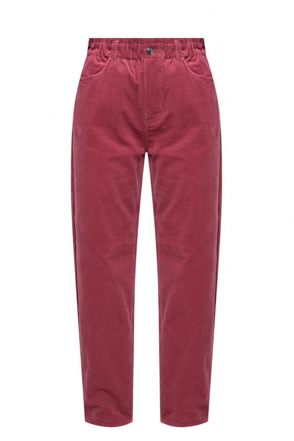 Samsøe Samsøe High-waisted corduroy Stripe trousers