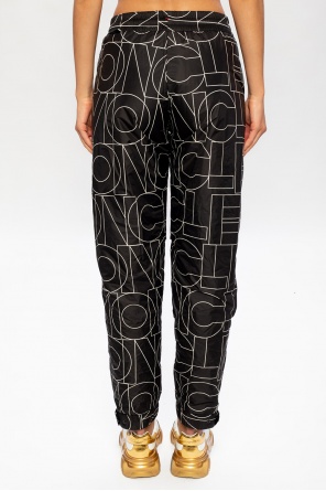 Moncler Grenoble Patterned charmeuse trousers