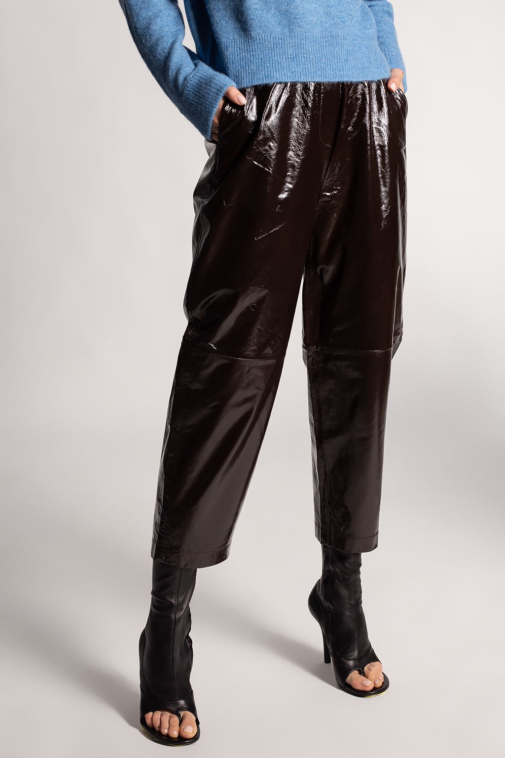 Samsøe Samsøe Leather trousers