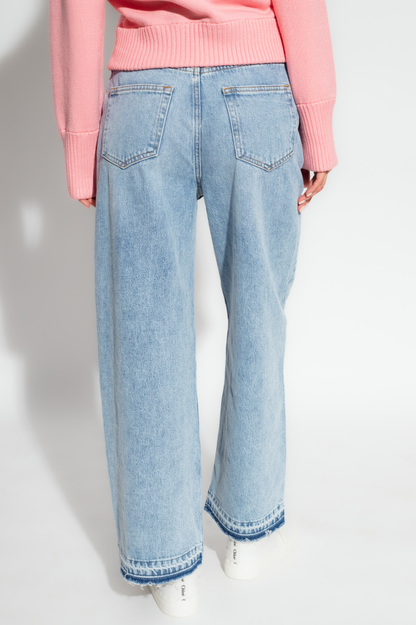 MOTHER The Runaway Step Fray flared jeans