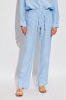 Samsøe Samsøe light blue Linen trousers `Hoys`