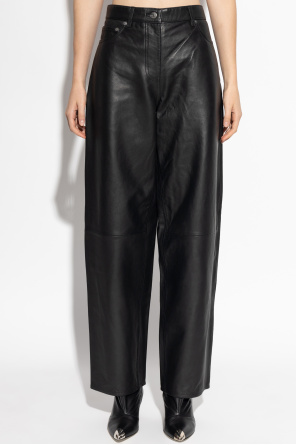 Samsøe Samsøe Pantalones de cuero "Saharpal"