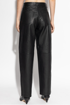 Samsøe Samsøe Pantalones de cuero "Saharpal"