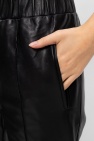 Ganni BLACK Leather trousers
