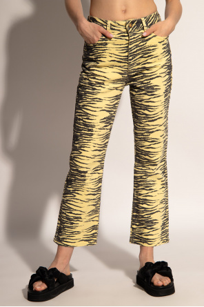 Ganni Jeans with animal pattern