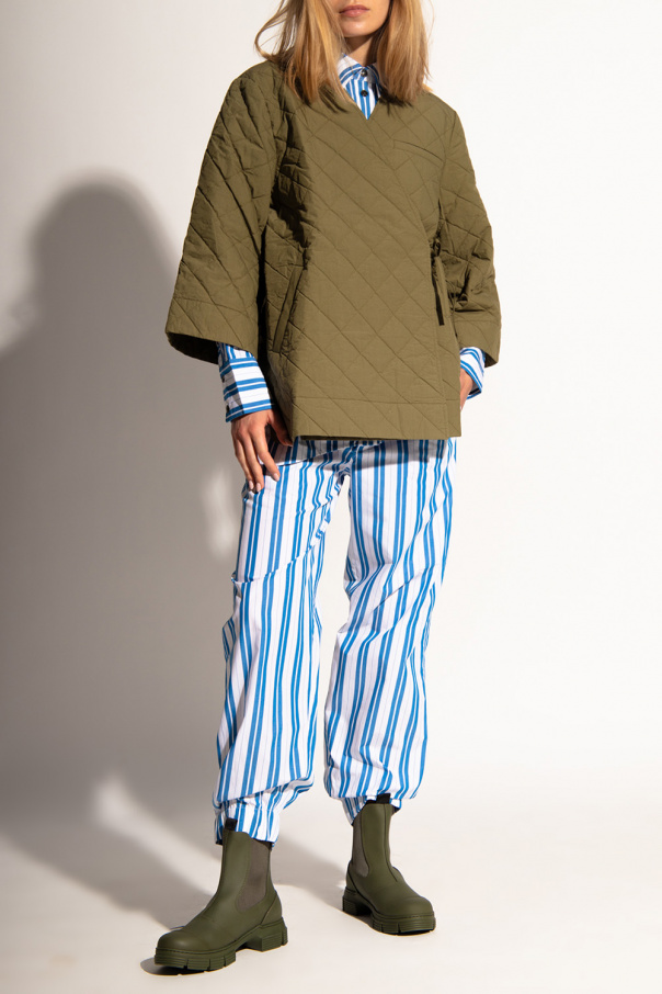 Ganni Striped trousers