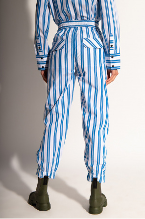 Ganni Striped trousers