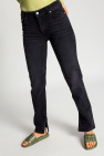 Ganni GREY Jeans with logo