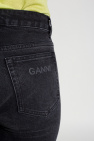 Ganni GREY Jeans with logo
