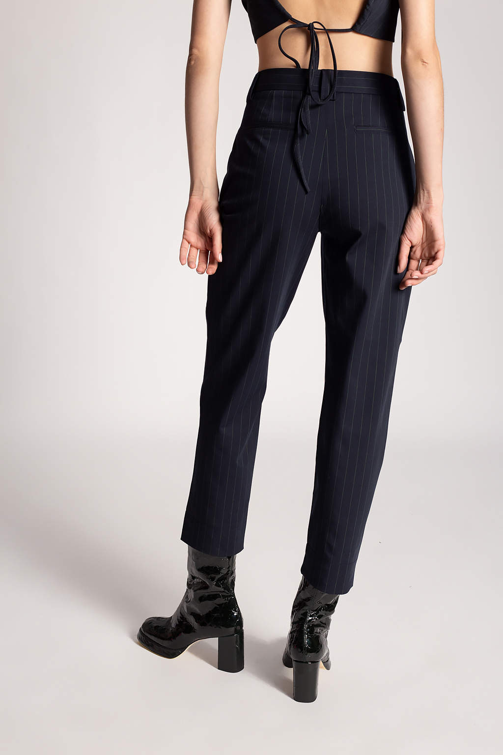 Ganni Ribbed trousers