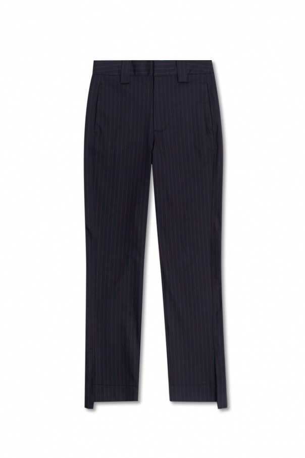 Ganni Pinstriped sleeveless trousers