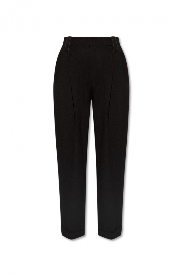 Ganni Loose-fitting belted trousers