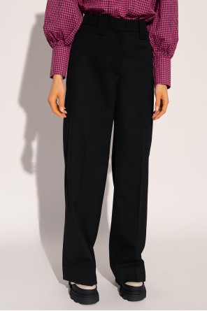 Ganni Pleat-front trousers