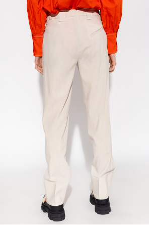 Ganni Pleat-front blazer trousers
