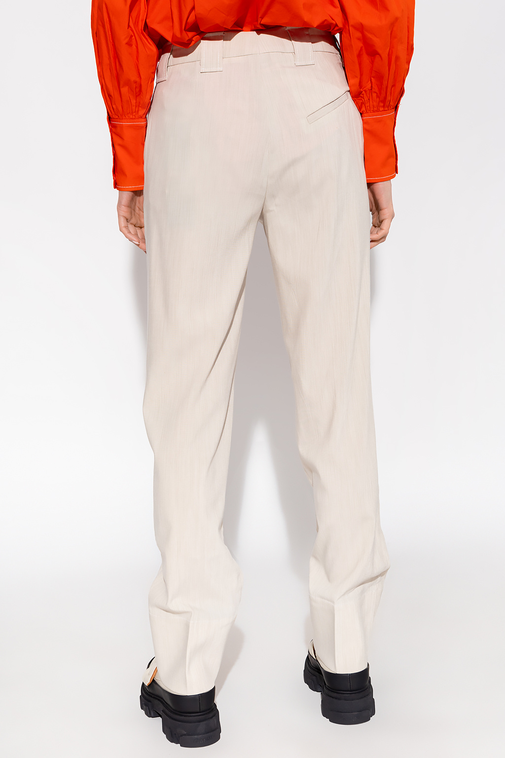 Ganni Pleat-front trousers