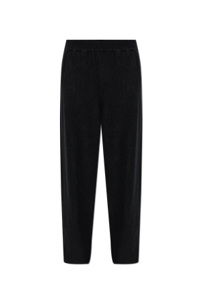 Pantalones de cachemir de corte recto