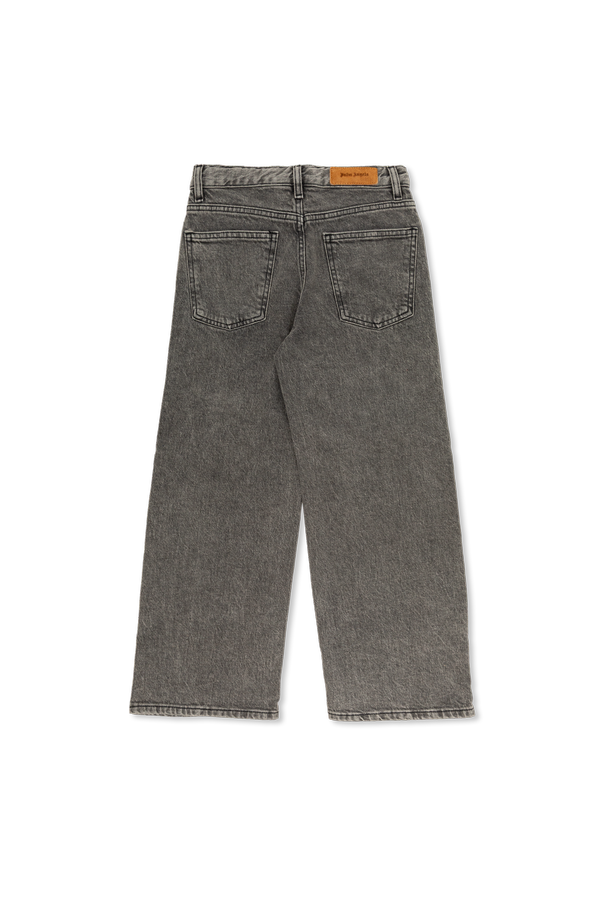 Palm Angels Kids Straight-Leg Jeans
