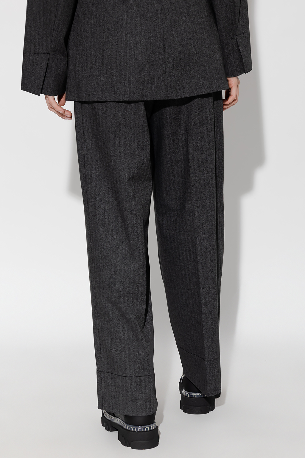 Ganni Pleat-front trousers