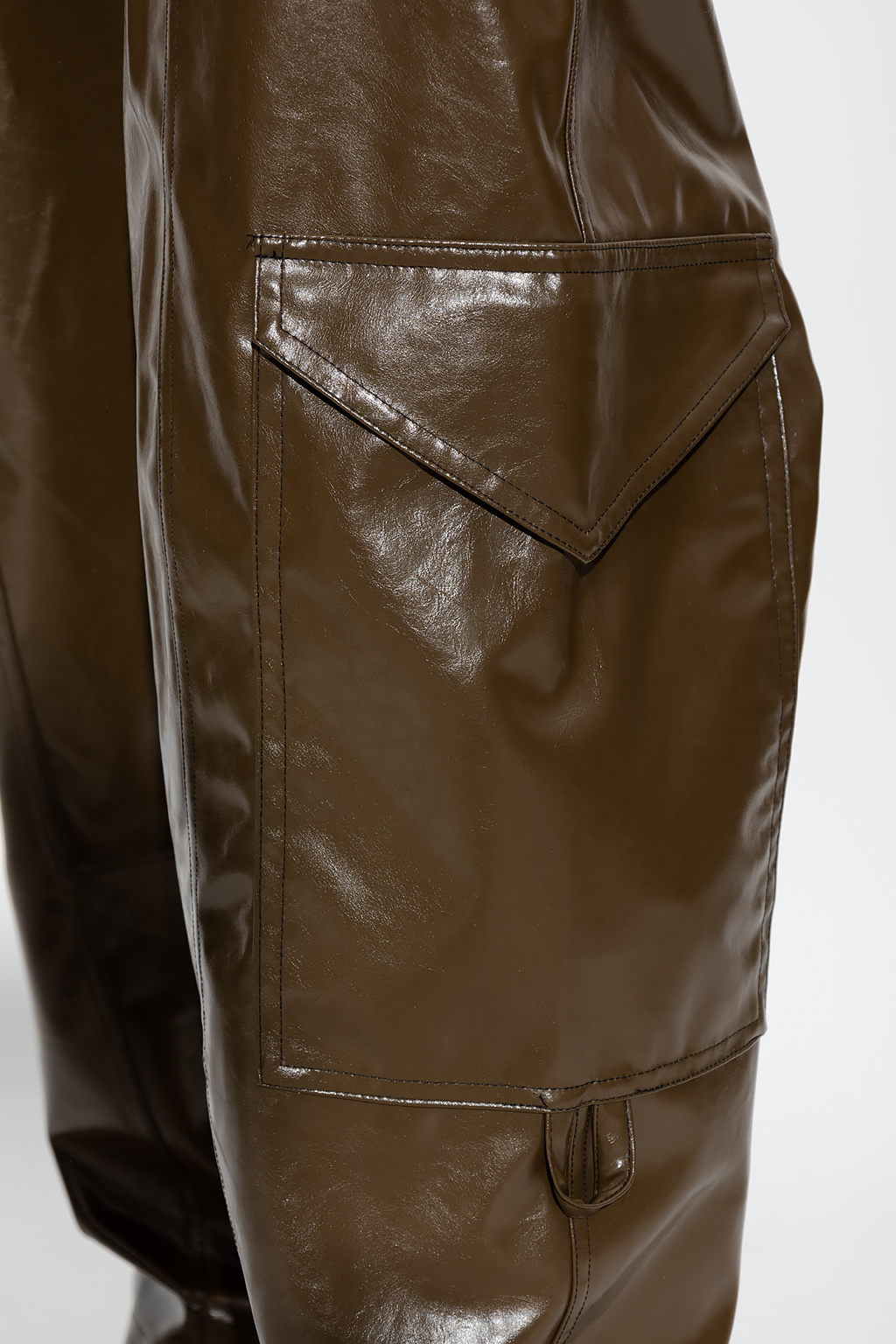Ganni Faux leather dresses trousers