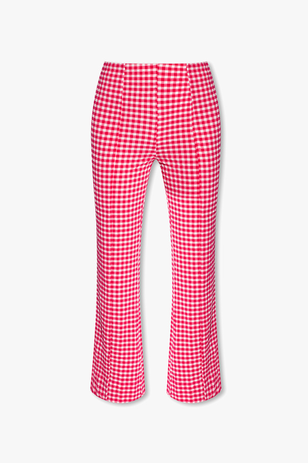 Ganni Check trousers