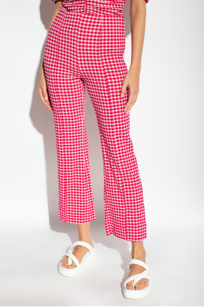 Ganni Check trousers