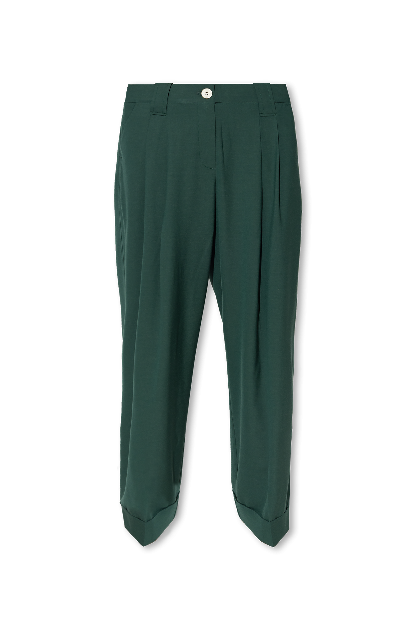 Ganni Pleat-front trousers