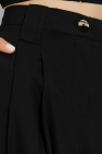 Ganni BLACK Pleat-front trousers