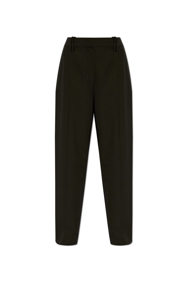 Ganni Trousers with stitching on the legs