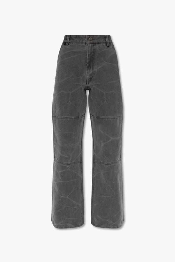 Acne Studios Relaxed-fitting canvas Schwarz trousers